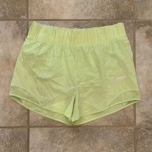 Justice Neon Green/Yellow Athletic Shorts Size XL 16/18 Plus Girls